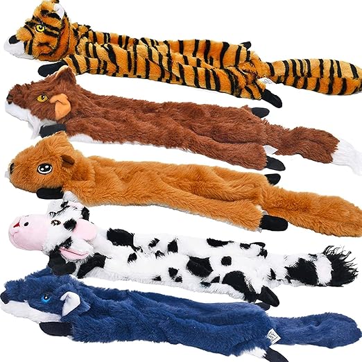 Squeaky Plush Bone